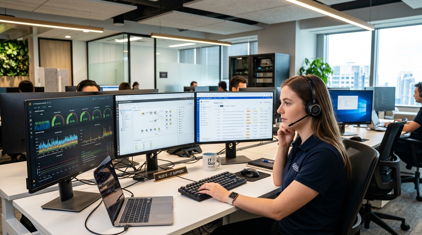 Equipe de Help Desk e Suporte Remoto