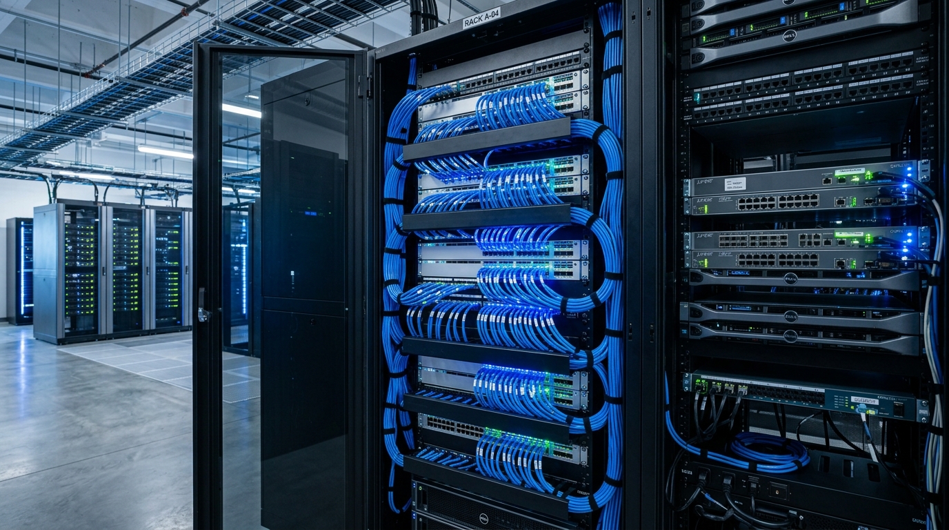 Rack de Servidores e Cabeamento Estruturado